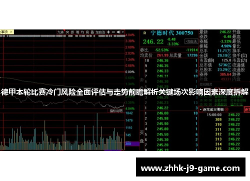 德甲本轮比赛冷门风险全面评估与走势前瞻解析关键场次影响因素深度拆解